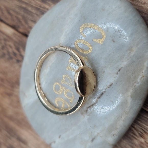 Size 6 R762 gold overlay‎ stacker ring - Picture 2 of 2